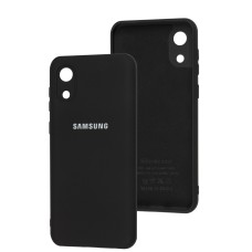 Чохол Samsung Galaxy A03 Core (A032) Silicone Full camera чорний