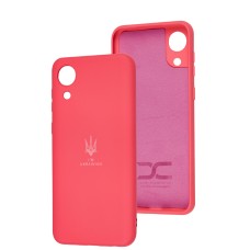 Чохол Samsung Galaxy A03 Core (A032) Silicone Full Тризуб малиновий