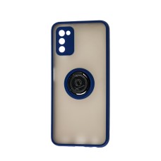 Чохол Samsung Galaxy A03s (A037) LikGus Edging Ring синій