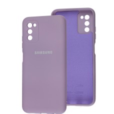 Чохол Samsung Galaxy A03s (A037) Full camera фіолетовий