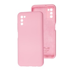 Чохол Samsung Galaxy A03s (A037) Wave Full рожевий / light pink