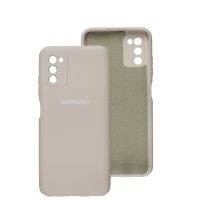 Чохол Samsung Galaxy A03s (A037) Full camera сірий