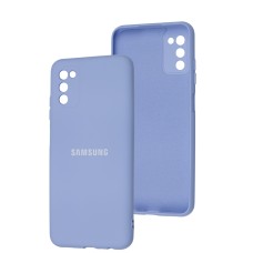 Чохол Samsung Galaxy A03s (A037) Full camera синій / lilac blue