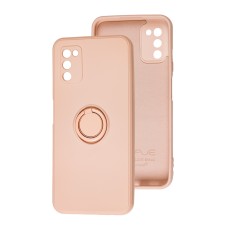 Чохол Samsung Galaxy A03s (A037) WAVE Color Ring pink sand