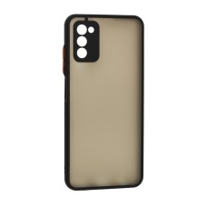 Чохол Samsung Galaxy A03s (A037) LikGus Totu camera protect чорний / червоний