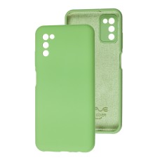 Чохол Samsung Galaxy A03s (A037) Wave Full зелений / mint gum