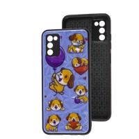 Чохол для Samsung Galaxy A03s (A037) Wave Majesty happy dog / light purple