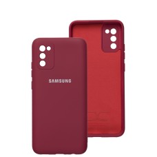 Чохол Samsung Galaxy A02s / M02s Full camera червоний / rose red