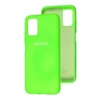 Чохол Samsung Galaxy A03s (A037) Silicone Full салатовий неон