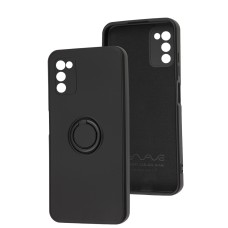 Чохол Samsung Galaxy A03s (A037) WAVE Color Ring чорний