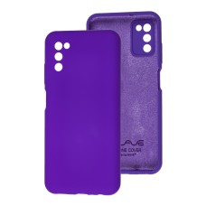 Чохол Samsung Galaxy A03s (A037) Wave Full фіолетовий / dark purple