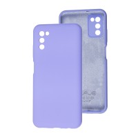 Чохол Samsung Galaxy A03s (A037) Wave Full фіолетовий / light purple