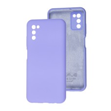 Чохол Samsung Galaxy A03s (A037) Wave Full фіолетовий / light purple