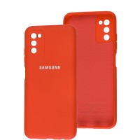 Чохол Samsung Galaxy A03s (A037) Full camera червоний