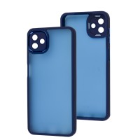 Чохол Samsung Galaxy A04 (A045) Luxury Metal Lens синій