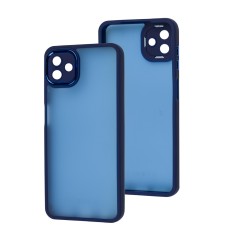 Чохол Samsung Galaxy A04 (A045) Luxury Metal Lens синій