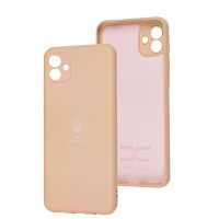 Чохол для Samsung Galaxy A04 (A045) Silicone Full Тризуб персиковий