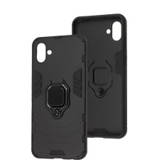 Чохол Samsung Galaxy A04 (A045) Transformer Ring удароміцний з кільцем чорний