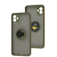 Чохол Samsung Galaxy A04 (A045) LikGus Edging Ring хакі