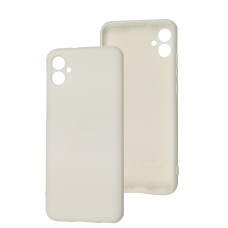Чохол Samsung Galaxy A04 (A045) Silicone Full Тризуб білий