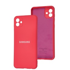 Чохол Samsung Galaxy A04 (A045) Full camera розовий / barbie pink