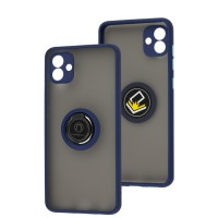 Чохол Samsung Galaxy A04 (A045) LikGus Edging Ring синій