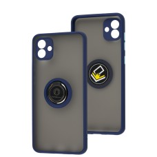 Чохол Samsung Galaxy A04 (A045) LikGus Edging Ring синій