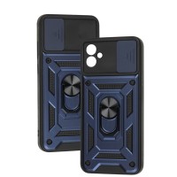 Чохол для Samsung Galaxy A04E (A042) Serge Ring Armor ударостійкий синій