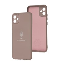 Чохол Samsung Galaxy A04E (A042) Full Premium Тризуб розовий / pink sand