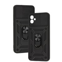 Чохол для Samsung Galaxy A04E (A042) Serge Ring Armor ударостійкий чорний