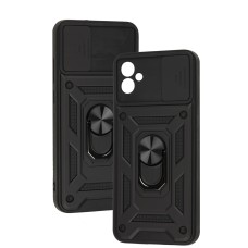 Чохол для Samsung Galaxy A04E (A042) Serge Ring Armor ударостійкий чорний