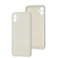 Чохол для Samsung Galaxy A04E (A042) Silicone Full Тризуб білий