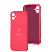 Чохол Samsung Galaxy A04E (A042) Silicone Full Тризуб розовий / barbie pink