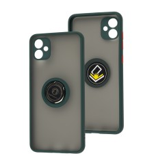 Чохол Samsung Galaxy A04E (A042) LikGus Edging Ring оливковий