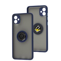 Чохол Samsung Galaxy A04E (A042) LikGus Edging Ring синій