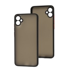 Чохол Samsung Galaxy A04E (A042) LikGus Totu camera protect чорний / червоний
