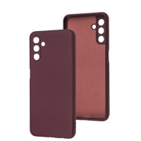 Чохол Samsung Galaxy A04S/A13 5G Full camera without logo бордовий