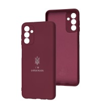 Чохол для Samsung Galaxy A04S/A13 5G Full Premium Тризуб бордовий / marsala