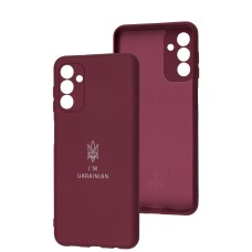 Чохол для Samsung Galaxy A04S/A13 5G Full Premium Тризуб бордовий / marsala