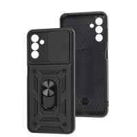 Чехол для Samsung Galaxy A04S / A13 5G Serge Ring Armor ударопрочный черный
