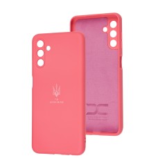 Чохол для Samsung Galaxy A04S/A13 5G Silicone Full Тризуб малиновий