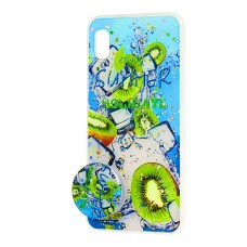 Чохол для Samsung Galaxy A10 (A105) силікон + popsocket "ківі"