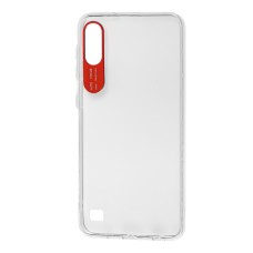 Чохол Samsung Galaxy A10 (A105) Epic clear прозрачный/красный