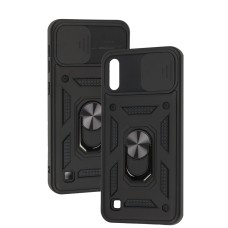 Чохол для Samsung Galaxy A10 (A105) Serge Ring Armor ударостійкий чорний