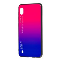Чохол для Samsung Galaxy A10 (A105) Hello glass малиновий