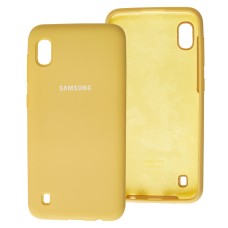 Чохол Samsung Galaxy A10 (A105) Silicone Full золотистий