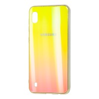 Чохол Samsung Galaxy A10 (A105) Aurora з лого рожевий