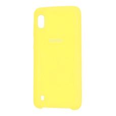 Чохол для Samsung Galaxy A10 (A105) Silky Soft Touch "лимонний"