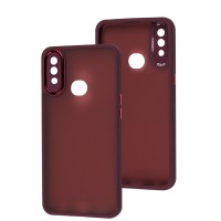Чохол Samsung Galaxy A10s (A107) Luxury Metal Lens марсала