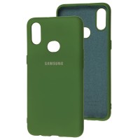 Чохол Samsung Galaxy A10s (A107) Silicone Full зелений / dark green